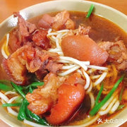 豬手撈蝦子粗麵