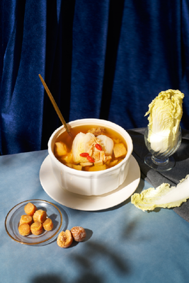 蝦幹瑤柱煨菜膳