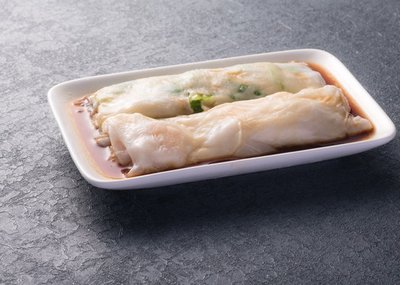 魚肉燒賣腸粉或牛腩腸粉+明火瑤柱白粥